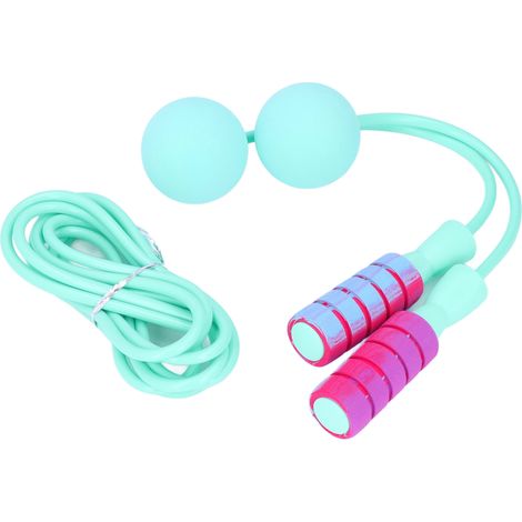 Corde à sauter à double lestage avec fonction de réduction de poids (FitnessGreen) (1/5)
