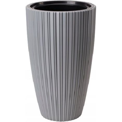 Mika Slim 40 Platin-Blumentopf FORM-KUNSTSTOFF