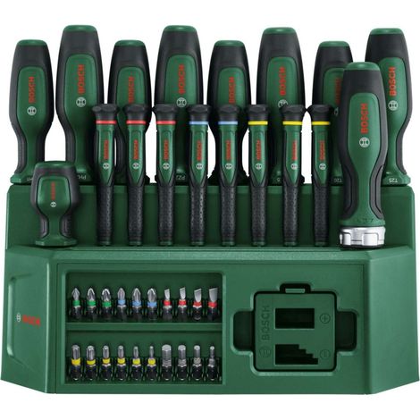 Juego de destornilladores Bosch 1600A02Z9L Softgrip 39 piezas