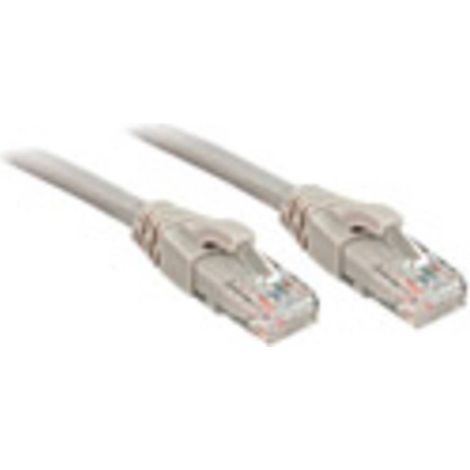 LINDY 48007 RJ45 Câble réseau, câble patch CAT 6 U/UTP 10.00 m gris 1 pc(s) (1/4)
