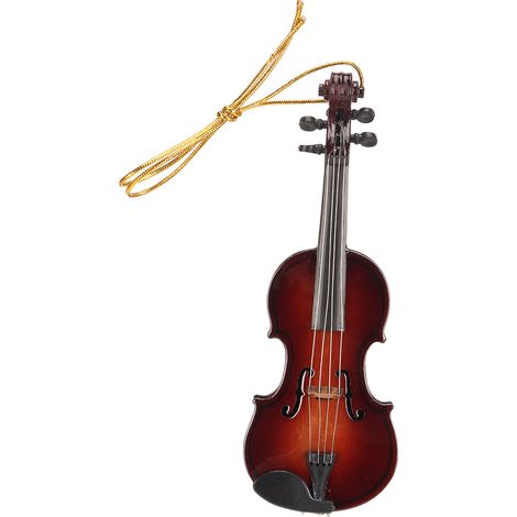 Mini Violon Suspendu Ornement Résine Écologique Beau Portable Mini Instrument de Musique Décor Cadeau (1/5)