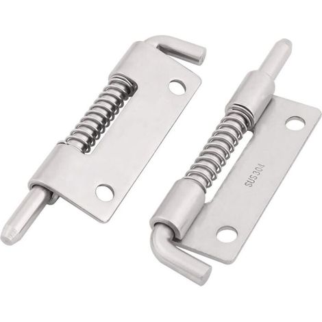 2PCS Loquet A Ressort Targette A Ressort Verrou de Porte Serrure Pour Meuble Portail Garage acier inox 304 (1/3)