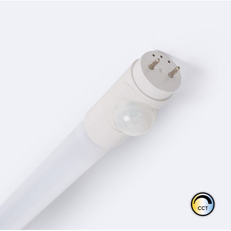 LED Röhre 60cm T8 G13 PC mit PIR Bewegungsmelder für Sicherheitsbeleuchtung Einseitiger Anschluss 9W 140lm/W No Flicker 6000K Kaltweiß Nein (1/3)