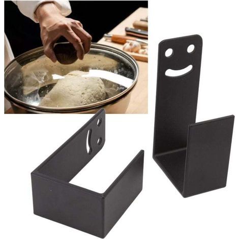 Support mural pour couvercle de casserole, couvercle d'armoire réglable en acier inoxydable pour cuisine (1/3)