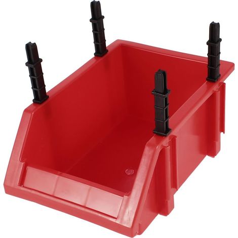 Tableau travail Stapelbox Rouge 4 supports pour pièces électriques
