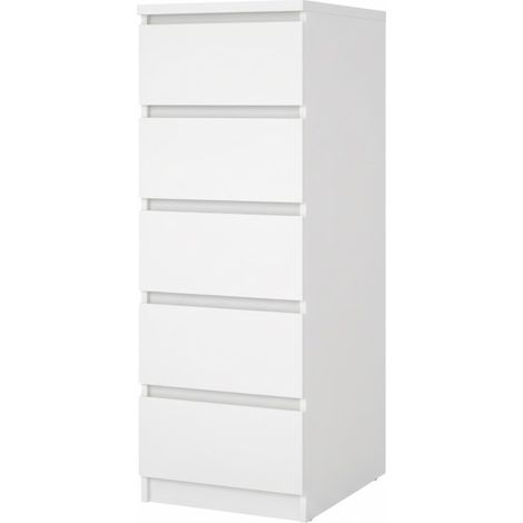 KIT CASSETTIERA NAIA 5 CASS 40X50X111CM BIANCO- 1,0 pz (1/2)