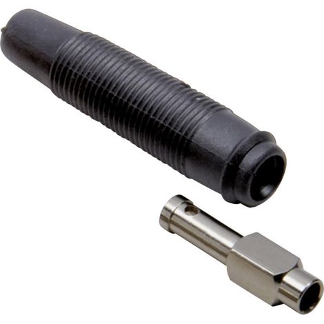 TRU COMPONENTS  Laborbuchse Kupplung, gerade Stift-Ø: 4 mm Schwarz 1 St.