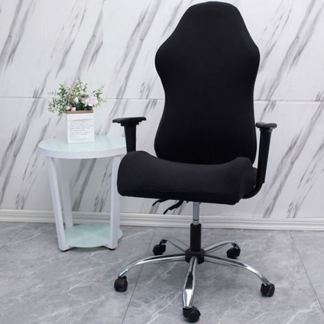 Housse De Chaise - Extensible - Pour Chaise Electrique Et Chaise De Bureau - Noir - 1 Unite (1/5)