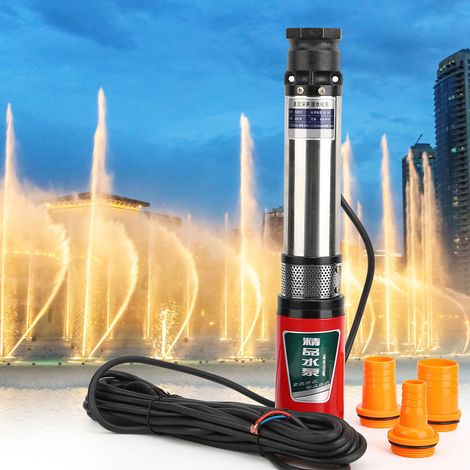 Accessoire industriel pour pompe submersible à aspiration simple, 12 V CC, avec câble de 10 mètres (2PI) pour eau. (1/5)