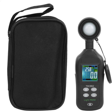Luxmètre numérique TDC802, écran LCD 4 chiffres, photomètre portatif 0-200 000 lux, mesure de luminosité précise, appareil de test d'éclairage professionnel. (1/5)