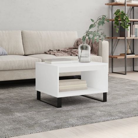 Couchtisch Weiß 60x50x40 cm Holzwerkstoff