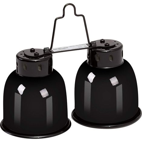 Lampada doppia Repti-Zoo per 2 lampadine da 40W (1/5)