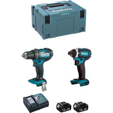 Makita Pack Electroporátil Taladro Atornillador Negro (1/6)