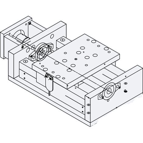 Linearschienenantrieb, hohe Tragfähigkeit, Präzisionsmechanik, ZBX150-100mm (1/2)