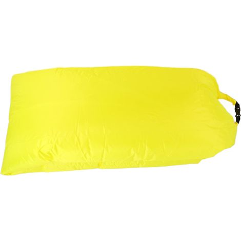Divano letto gonfiabile portatile giallo – Sedia a sdraio galleggiante impermeabile – Spiaggia, campeggio, escursionismo, parco
