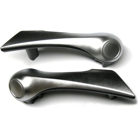 Set di maniglie interne per portiera anteriore sinistra e destra per Renault Megane II 02-05, cromate.