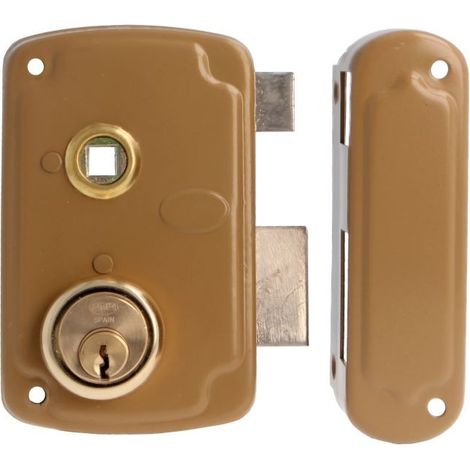 -CAHERSA- Cerradura AMIG 75UN-70 Esmaltado Oro Derecha (1/2)