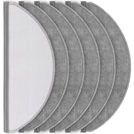 6 Stück Wischtücher für Roborock Q10 X5/Q10 X5+/Q10 PF/Q10 PF+ Plus Roboter Saugroboter, Wiederverwendbar und Waschbar Ersatztuch (1/4)