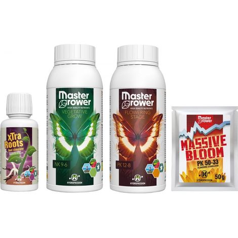 Pack engrais MASTER GROWER 500ml - Hydropassion