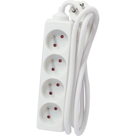 Chacon Regleta Elegante blanca 4 tomas 16A 3500W