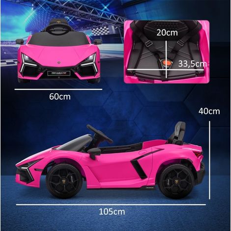 Auto elettrica per bambini con telecomando rosa OKMYHOME (1/2)