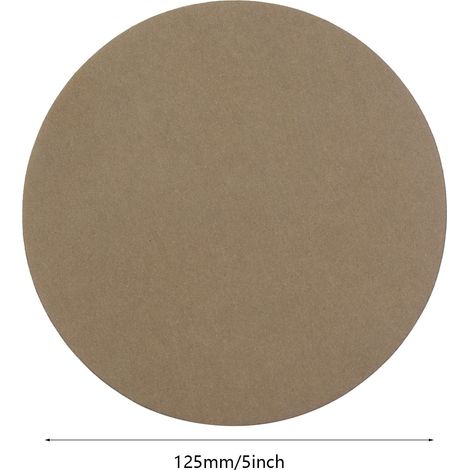 Papier de verre rond en velours à base de plantes de 5 pouces, grain 180/400/1500/5000/10000, vendu par paquets de 15. (1/5)