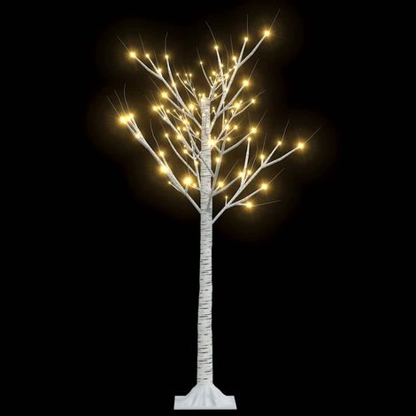 Albero Natale 128 LED 1,2 m Salice Bianco Caldo Interno Esterno vidaXL (1/5)