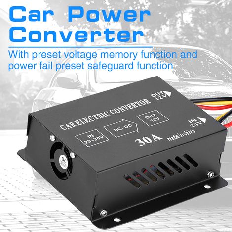 24V auf 12V DC 30A 360W Spannungswandler für LKW, Leistungsreduzierer, Abwärtstransformator (1/5)