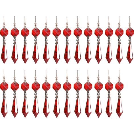 Pendentif Cristal - Prisme Arc-en-Ciel pour Suspension Lustre ou Fenêtre - 25 Pièces (1/5)