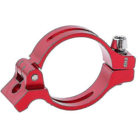 Adapter für Fahrrad-Umwerfer-Klemmung, kompatibel mit Anlöt-Umwerfern – Rot, 34,9 mm