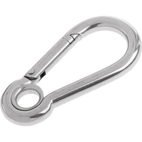 Karabinerhaken aus Edelstahl 304/316 mit Ring und Federhaken, Zubehör für die Schifffahrt – 304-440 – Edelstahl (1/4)