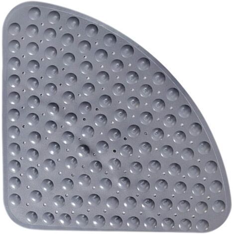 Sector Rubber Corner Shower Mat, Non-Slip Bath Mat, Antibacterial Quadrant Mat with Suction Cups for Shower or Bath, Non-Slip Bath Mat, 54 x 54 cm (1/5)