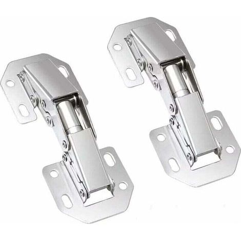 Charnières à Fermeture, Charniere Porte Placard 90 Degré Charniere Invisible Meuble pour Porte Armoire Placard de Cuisine 77mm,Starlight,2pcs