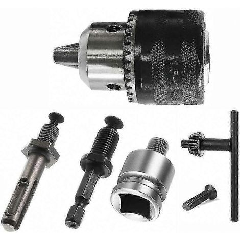 1,5-13 mm Bohrfutter, 1/2-20 UNF Gewinde, SDS Plus Adapter und Schlüssel, für elektrische Bohrmaschinen, professioneller Einsatz und Heimwerkerbedarf. (1/5)
