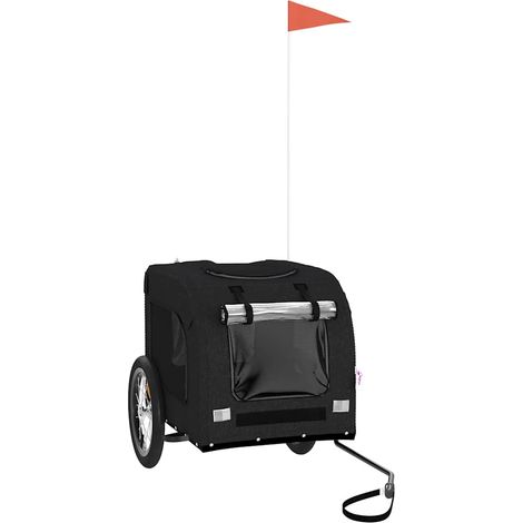 Remorque de vélo pour animaux de compagnie noir (1/5)
