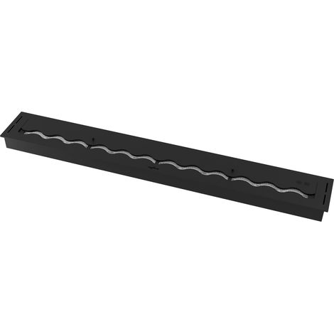 Bruciatore a Bioetanolo da Incasso 150x20x7,5 cm Black Burner 1500 Nero (1/5)
