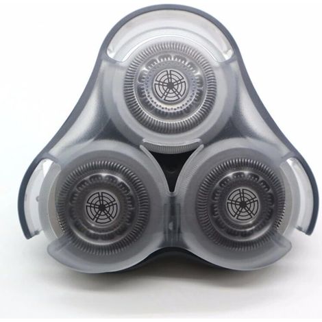 Kompletter Ersatzscherkopf für Philips Norelo Series 9000 Scherköpfe, Modell SH90. Metallbügel und verbesserte, zweilagige Präzisionsklingen, Silber.