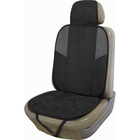 Schwarz Wildleder Sitzeinlage PERALINE