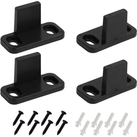 guías para puertas correderas, guía de suelo para puertas de granero, riel para puerta corredera, guía inferior de suelo, guía negra para puerta de bolsillo, compatible con puertas correderas de mader