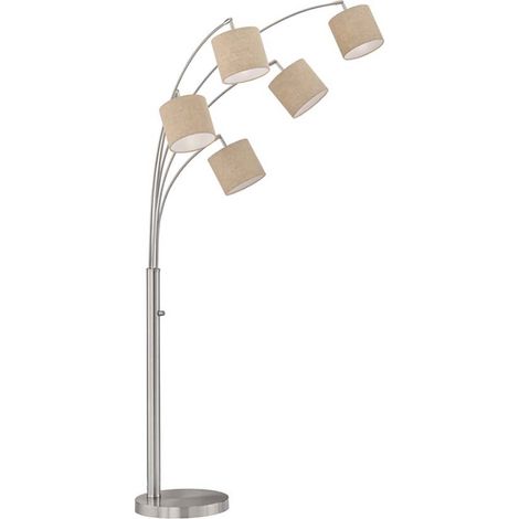 Lampadaire lampadaire lampe de salon interrupteur rotatif 5 lampes H 180 cm