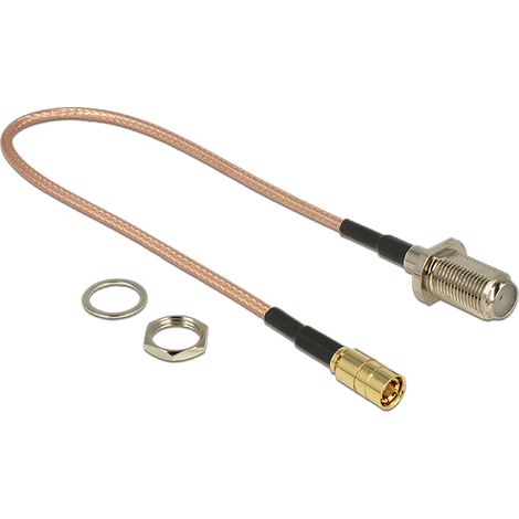 Hf f buchse  smb stecker 25 cm delock