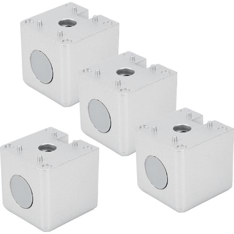 4 Stück rechtwinklige Verbindungsblöcke aus Aluminiumprofilen, Verbinder, Industriebedarf, Europäischer Standard 40, 2-Wege (1/5)