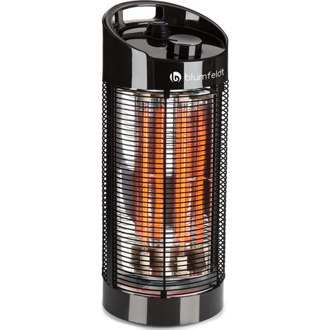 Heat Guru 360 Standheizstrahler 1200/600W 2 Heizstufen IPX4 Oszillation (1/5)