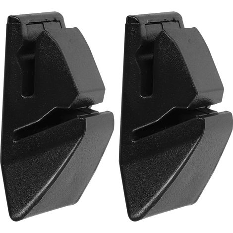 Ensemble de 2 porte-cartes voiture en ABS noir, clip carte facile (1/5)