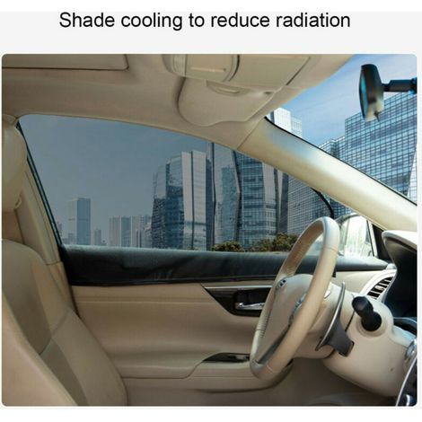 Pare-soleil magnétique pour vitres latérales de voiture - 4 pièces, maille anti-UV, protection solaire, écran occultant, accessoire auto universel (1/5)