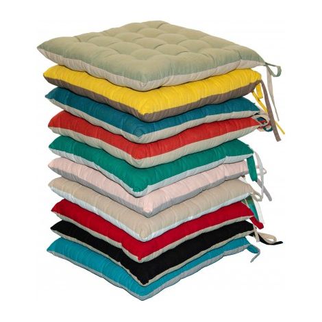 Cuscino per sedia DUO 40x40 nero luce