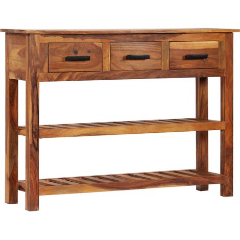 Buffet, Meuble de Rangement, Armoire de Cuisine avec 3 tiroirs 110x30x80 cm Bois d'acacia massif RDS8362 (1/5)