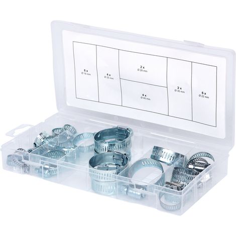 KS Tools Sortiment Schlauchschellen, Ø 16-40 mm, 26-tlg. (1/5)