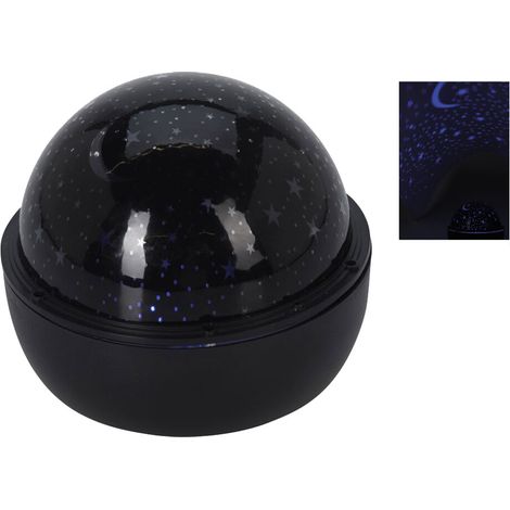 Lampe de projection Home Styling Collection noire 16 cm LED (1/2)