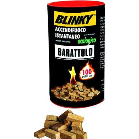 Accendifuoco Blinky Ecologico Barattolo 14 Confezioni Da 100Pz Ca.